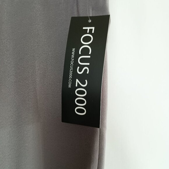 Focus 2000 Grey Shark Dress Pants Women’s Size 14 Straight Leg NWT Flattering - Picture 5 of 9